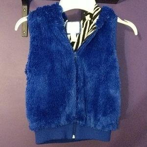 Forever 21 blue hooded vest